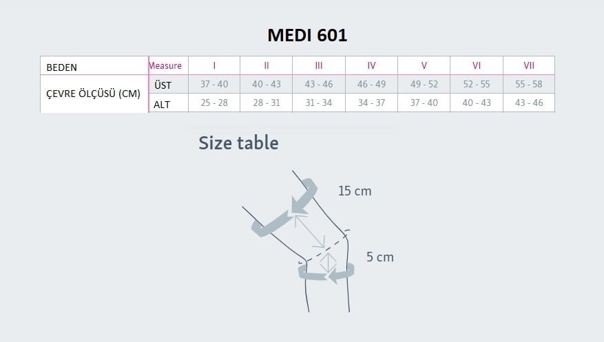 medi-601-knee-support-beden-tablosu