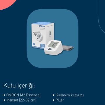 Omron M2 Essential Koldan Ölçer Tam Otomatik Tansiyon Aleti