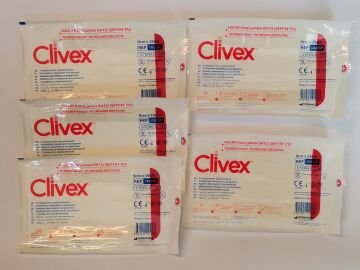 Clivex 9 x 15 cm Steril Hazır Pansuman Yara Örtüsü 5 adet PU Su Geçirmez