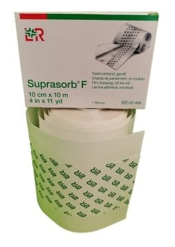 Suprasorb F Su Geçirmez Şeffaf Film Yara Örtüsü Dövme Koruyucu