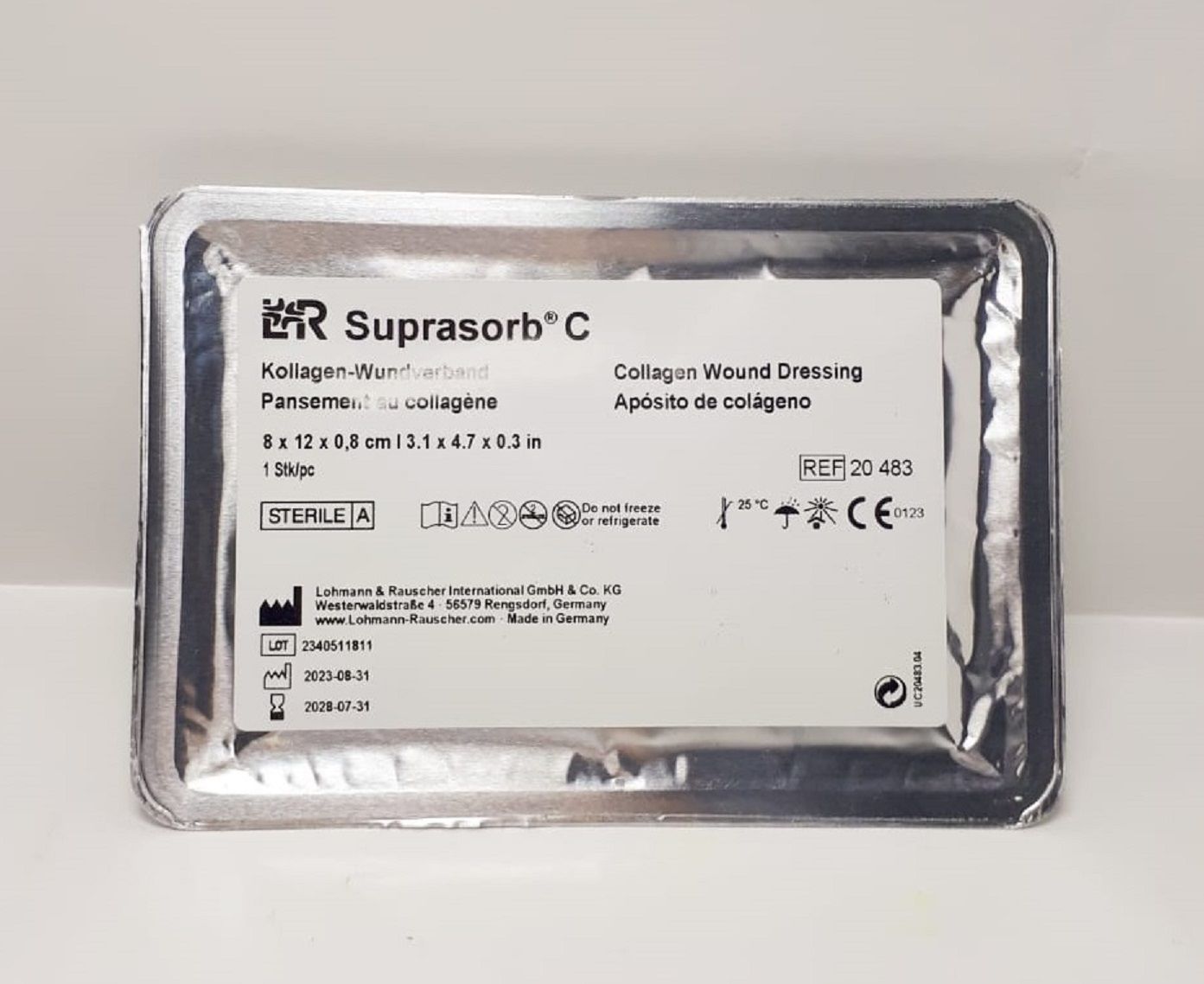 Suprasorb C Kollajen Yara Dolgu Örtüsü 8x12 cm