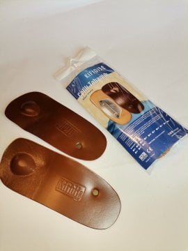 Çelik Tabanlık Üstü Gerçek Kösele Deri