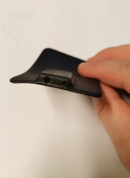 Karbon Rubber Tens Elektrod Pedi 2mm ve 4mm Girişli 6x9 cm