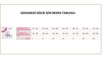 Genumedi Patellar Silikon Destekli Örme Dizlik