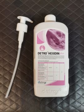 Detro Hexidin PLUS 1L Klorhexidinli Antiseptik Etkili Vücut ve El Sabunu