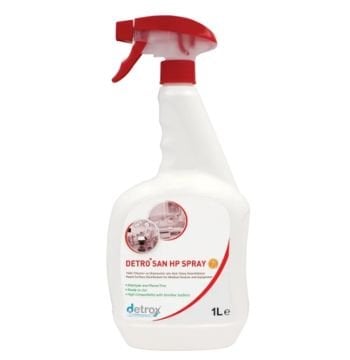Detro San Hp Spray Tıbbi Cihazlar İçin Hızlı Yüzey Dezenfektanı
