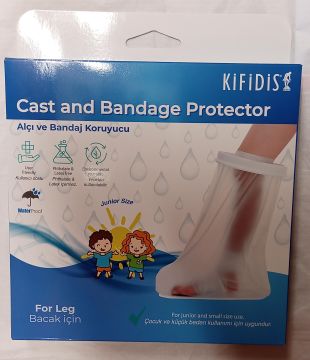 Su Geçirmez Alçı Bonesi Bandaj Koruyucu ÇOCUK BOY- Bacak için