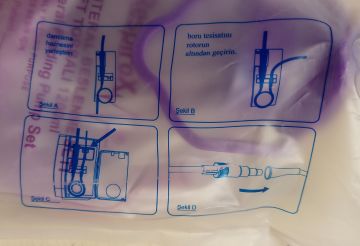 Enteral İletim Pompası Seti - Mama Torbası Tekli Mama Torbası