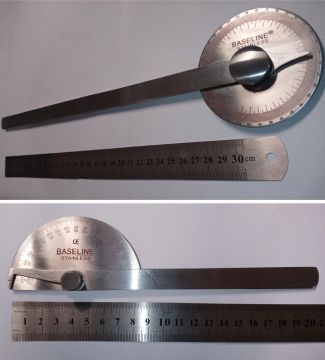 Baseline Metal Gonyometre Seti 6'lı Fizik Tedavi Gonyometre Seti