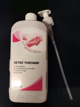 Detro Purehand Normal Ciltler İçin Sıvı Sabun 1L Paraben İçermez