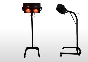 İnfraruj Lamba Panolu 2 Kafalı Siyah