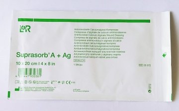 Suprasorb A+Ag Gümüşlü Kalsiyum Aljinat Yara Örtüsü 10 x 20 cm