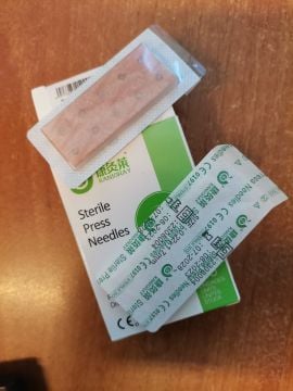 Kalıcı Kulak İğnesi Press Needle 100 adet