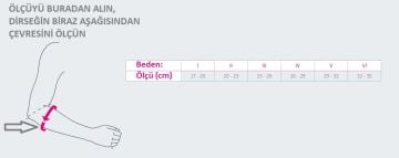 Epicomed Silikon Pedli Kompresif Örme Dirsek Desteği