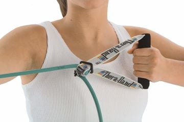 Theraband Egzersiz Bandı Ve Tubing Tutma Aparatı Seti 4 parça