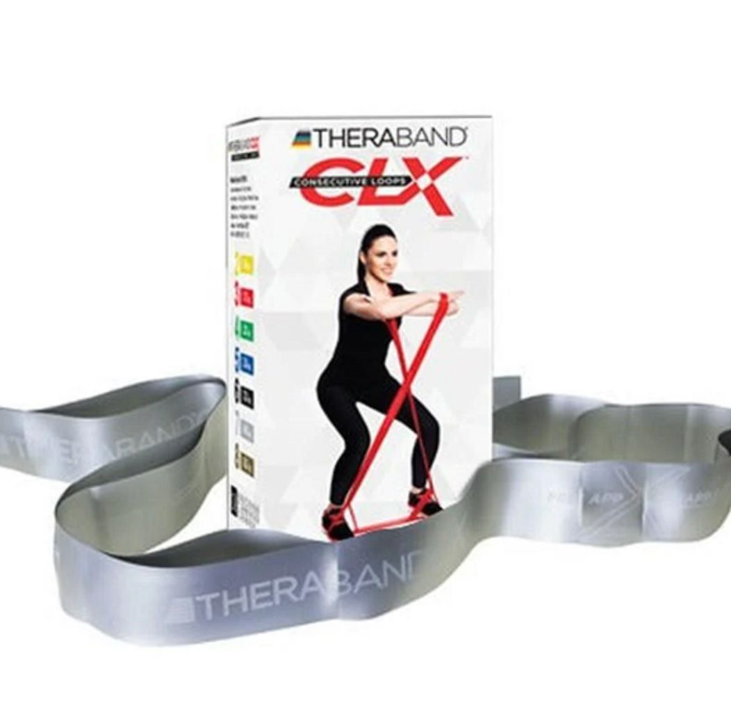 Theraband CLX Consecutive Loops Band 2 mt Silver 4.6 kg direnç