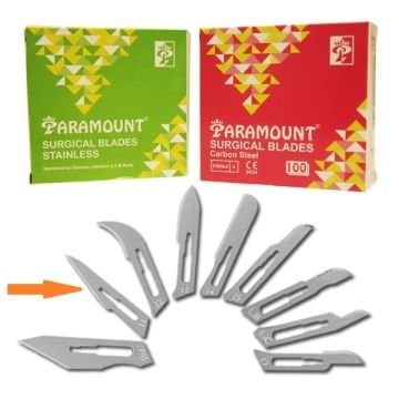 Bistüri Ucu No 11 Çelik Düz Uçlu 100 adet