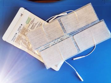 Everway 5x10 cm Kablolu Soketli 4'lü Tens Elektrod Pedi