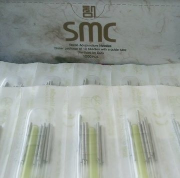 SMC Çelik Akupunktur İğnesi Kuru İğne 1000 adet Smc 0,25 x 13 mm