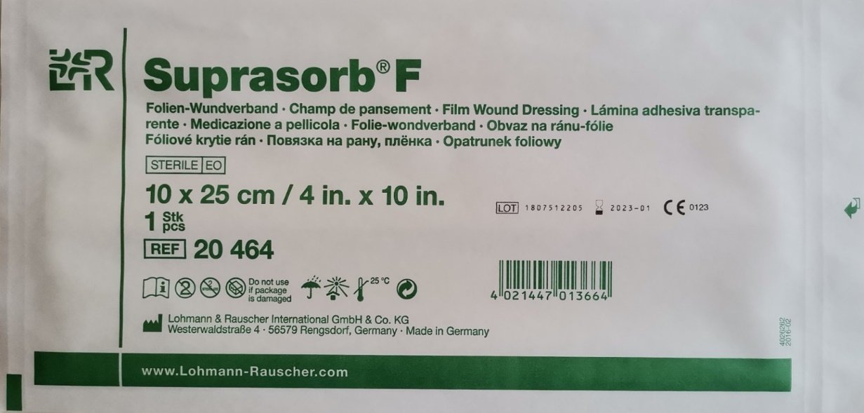 Suprasorb F 10cm x 25 cm Dövme Koruyucu, Steril