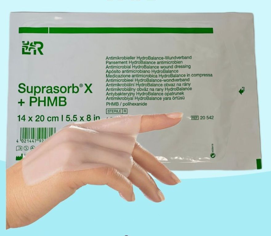 Lohmann Rauscher Suprasorb X-PHMB 14x20 cm Yanık Ve Yara Örtüsü