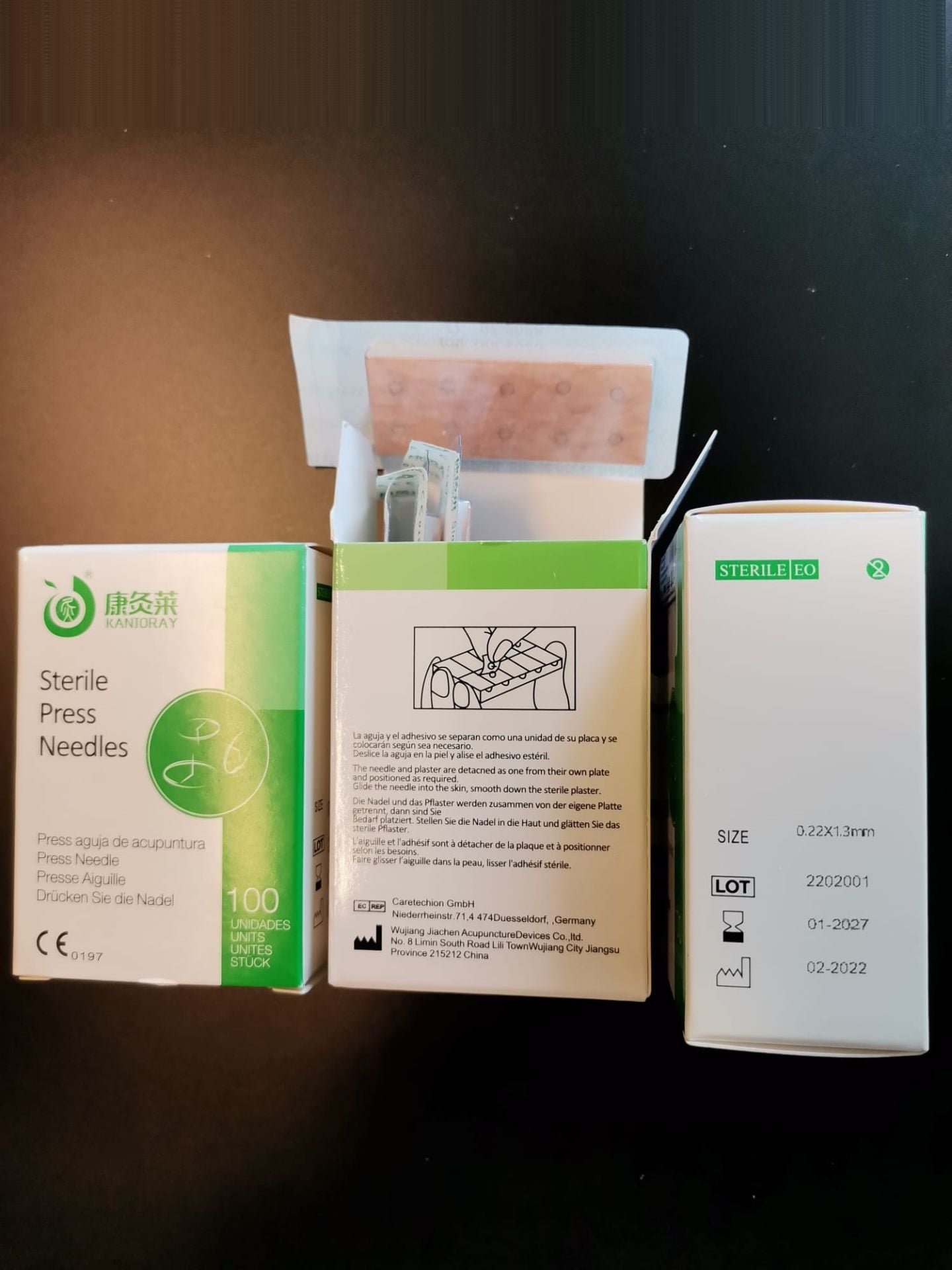Kalıcı Kulak İğnesi Press Needle 100 adet 0.22 x 1.3 mm