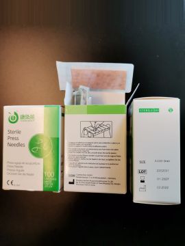Kalıcı Kulak İğnesi Press Needle 100 adet 0.22 x 1.3 mm