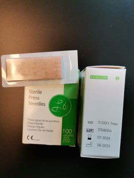 Kalıcı Kulak İğnesi Press Needle 100 adet 0.22 x 1.7 mm