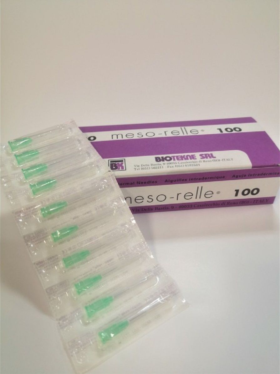 Mesorelle 33G x 4mm İntradermal Mezoterapi Hipodermik İğne