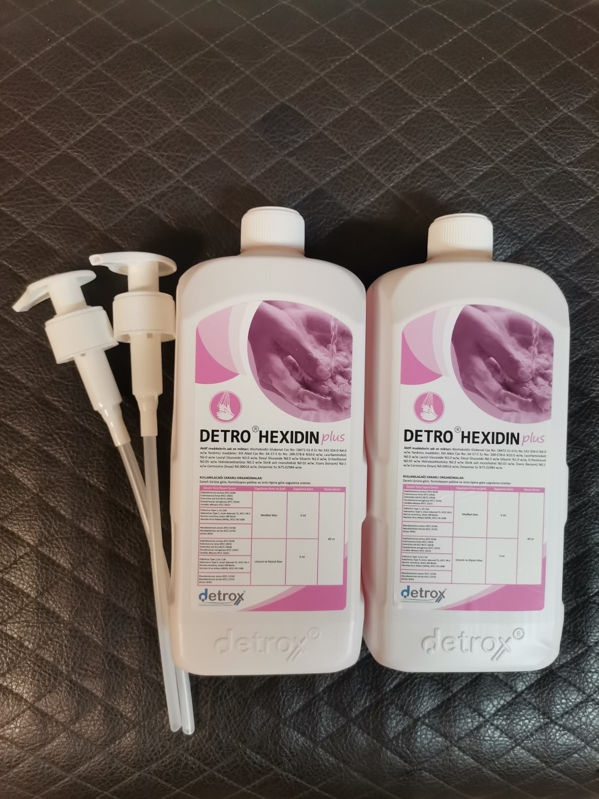 Detro Hexidin PLUS 1L Klorhexidinli Antiseptik Etkili Vücut ve El Sabunu 2 adet % 5 iskontolu