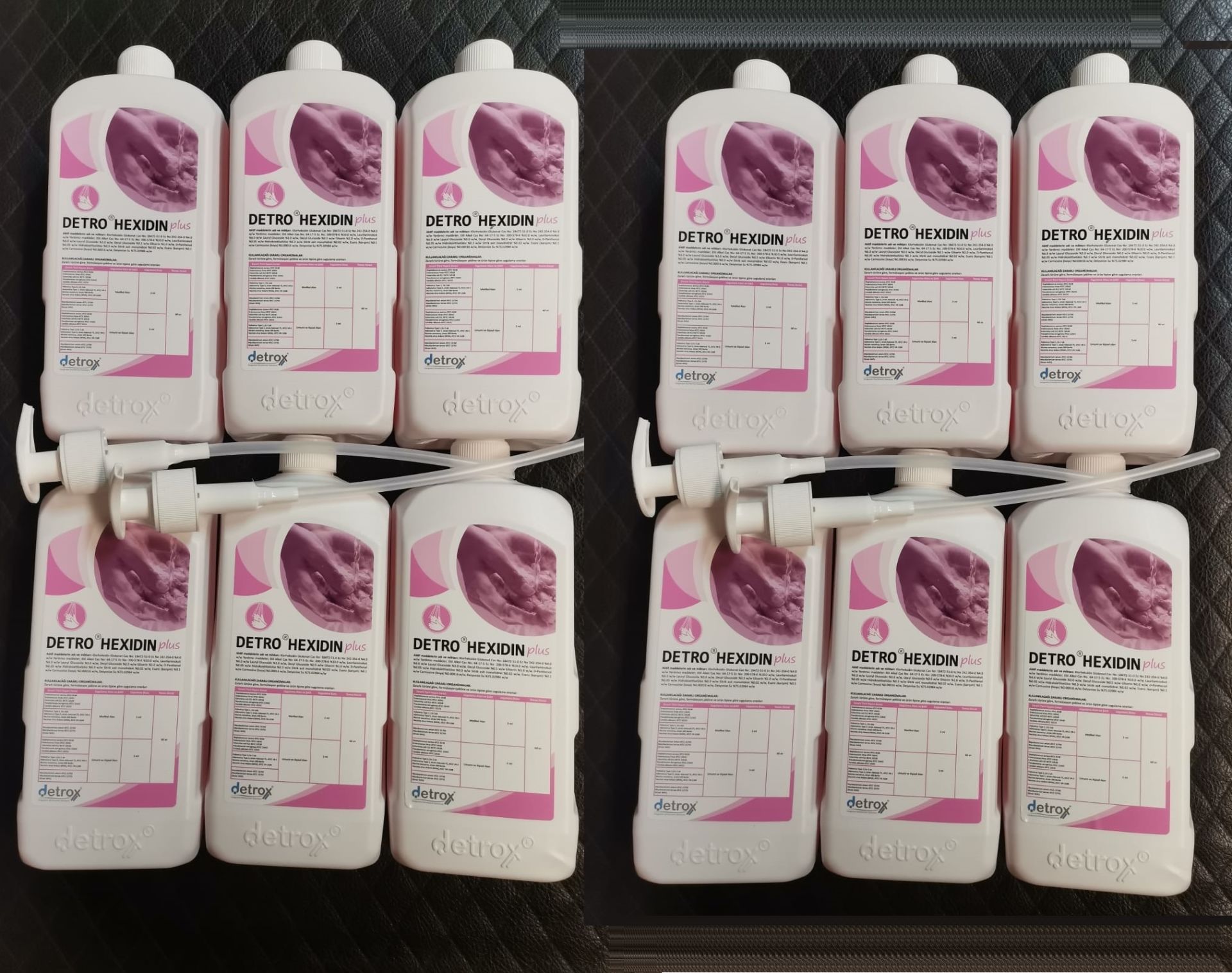 Detro Hexidin PLUS 1L Klorhexidinli Antiseptik Etkili Vücut ve El Sabunu 12 adet %12 iskontolu