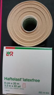 Haftelast 30826 Latex-Free Kohesiv Bandaj 8cm x 20mt