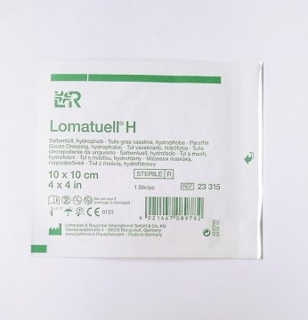 Lomatuell H Parafin Tül File Yara Örtüsü 23315 Lomatuell H 10x10 cm