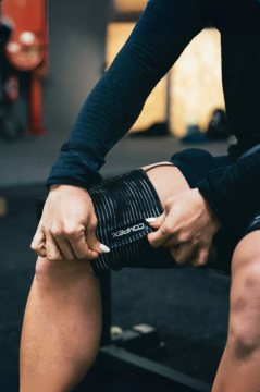 Compex Elastic Strap, 4 adet Elektrot pedi tutucu bandaj