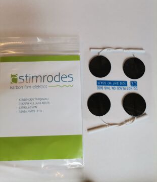Stimrodes Yuvarlak Tens Elektrot Pedi 3.2 cm, Pakette 4 adet