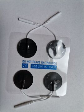 Stimrodes Yuvarlak Tens Elektrot Pedi 3.2 cm, Pakette 4 adet