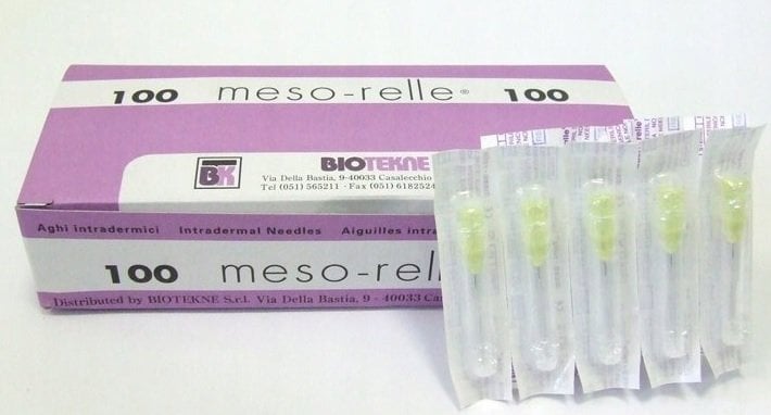 MESORELLE 30G x 6 mm Hipodermik İğne Mezoterapi İğnesi
