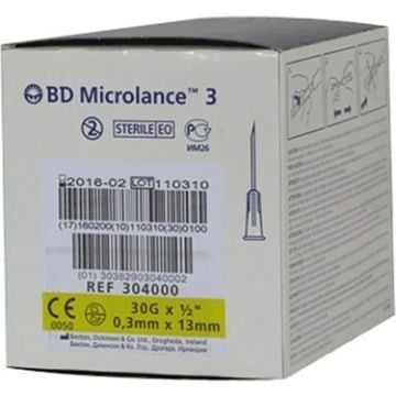 BD Microlance 3 Mezoterapi İğnesi 30G 0.3 x 13mm 100 adet