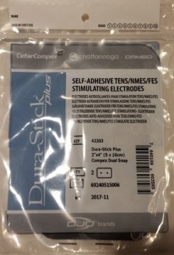 Durastick Plus 5 x 10 cm Çift Çıtçıtlı Tens Elektrot Pedi