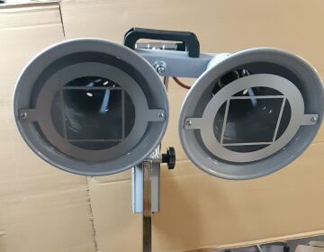 Fizik Tedavi Infrared Lambalı Isıtıcı Standı 2 Bölmeli 2 Lambalı