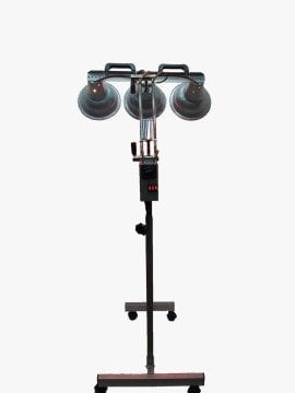 Fizik Tedavi Infrared Lambalı Isıtıcı Standı 3 Bölmeli 3 Lambalı