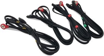 Compex Fit 1.0 Kas Stimülasyon Cihazı Çıtçıtlı Siyah Kablo Seti