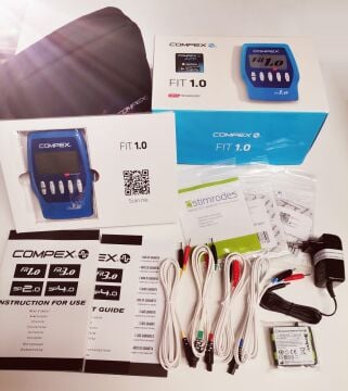 Compex Fit 1.0 Kas Stimülasyon Cihazı Pin Uçlu Beyaz Kablo Seti