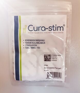 Cura Stim 5X5 cm Kablolu Tens Ems Fes Elektrod Pedi