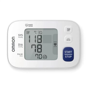 Omron RS4 HEM-6181-E Düzensiz kalp atışını algılayan bilek tansiyon ölçer