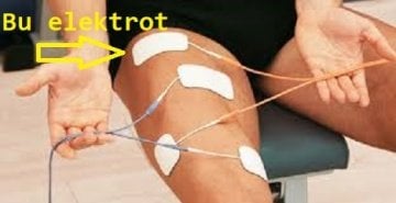 5 x 9 cm Kablolu Tens Elektrot Pedi, Pakette 4 Adet