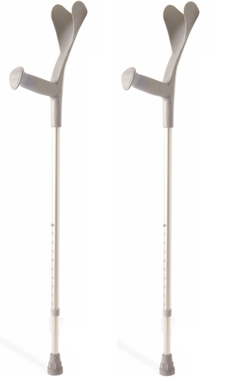 Kanadyen Koltuk Değneği Dirsekten Çift -2- adet - Gri