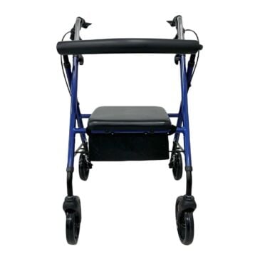 Respirox RR-02 Çantalı Mavi Rolatör Aluminyum Katlanabilir