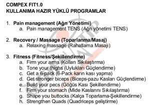 Compex Fit 1.0 Kas Stimülatörü