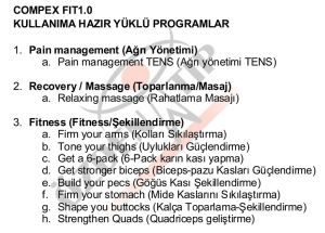 Compex Fit 1.0 Kas Stimülatörü